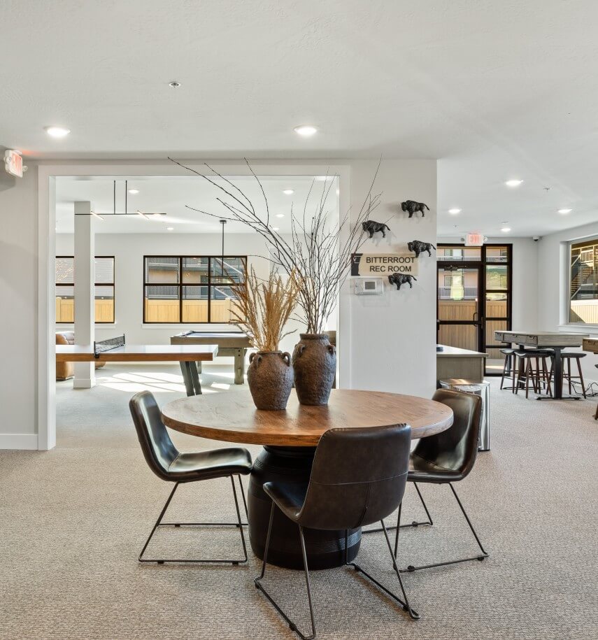 Missoula Property Management services common area in a Missoula apartment community